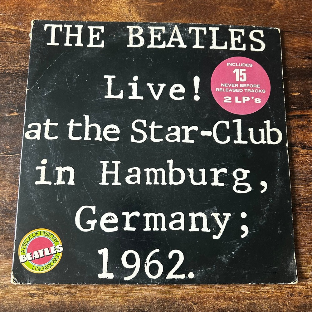 The Beatles Live at the Star-Club Hamburg 1962 Vinyl 2 LP 1977 Lingasong Good